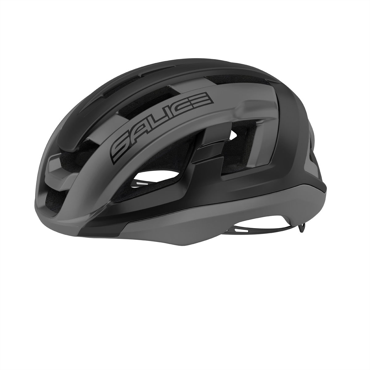 Salice Occhiali – Schutzhelm Gavia – Schwarz, 51–58 cm, 3-Stufen-Beleuchtung, 15 Lüftungsöffnungen