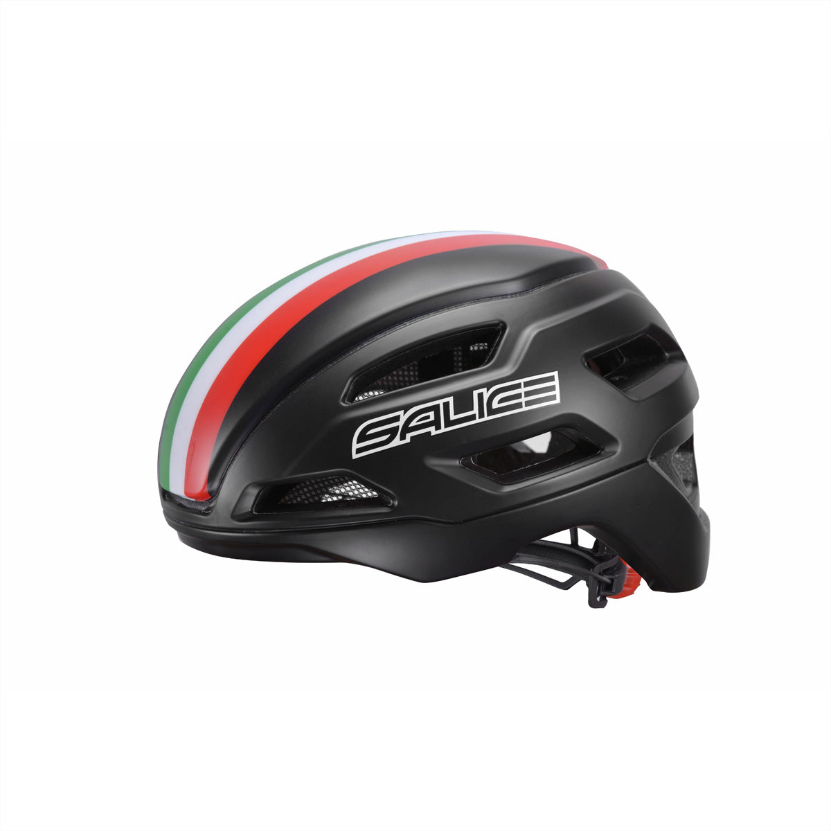 Salice Occhiali – Stelvio Velohelm – Schwarz, 54–60 cm, mit LED, EPS