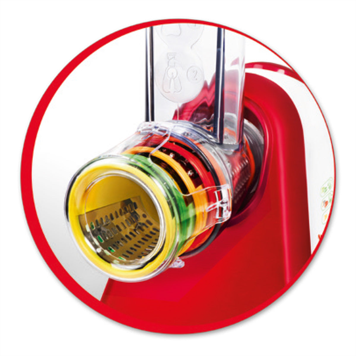 Moulinex Zerkleinerer Fresh Express Plus – 200 W – rot/weiss
