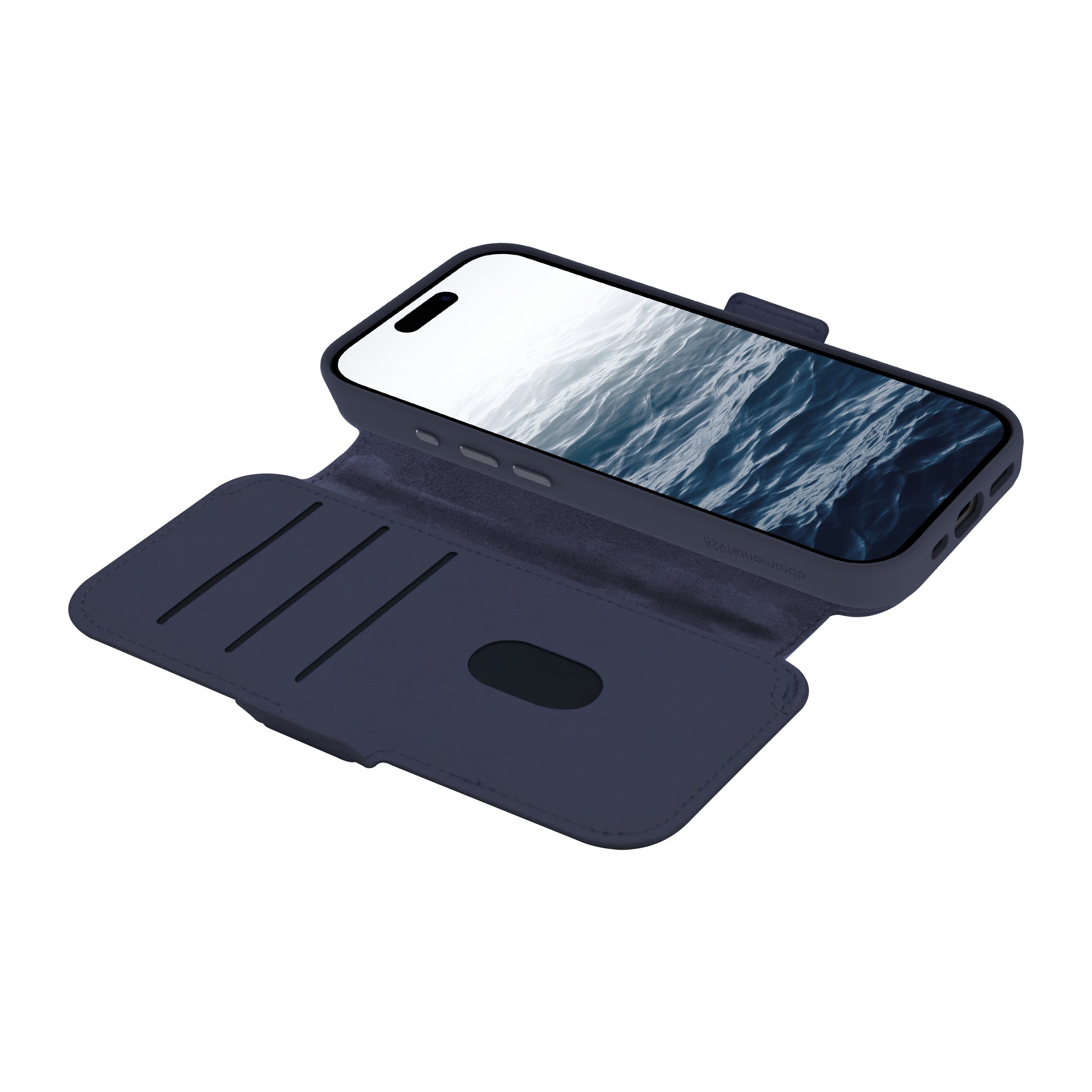 dbramante1928 Lynge MS ICON Wallethülle – für Apple iPhone 17, MagSafe, 3 Kartenfächer, Kunststoff, Deep Water