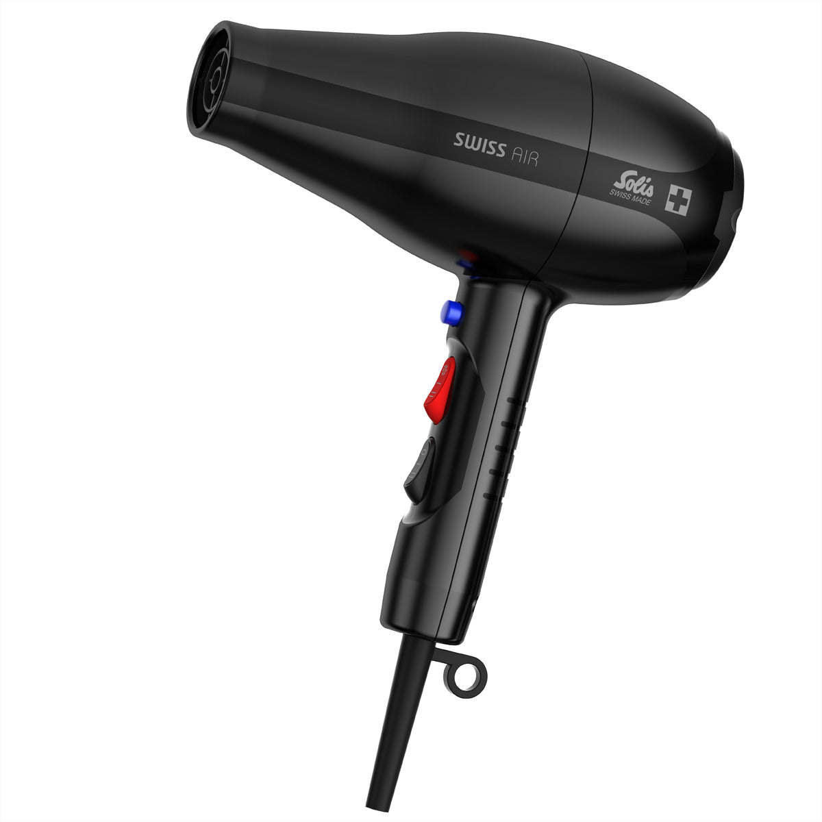 Solis Haartrockner Swiss Air 3802 – 2000 W, Ionenfunktion – 3 m Kabel – Schwarz – Kunststoff