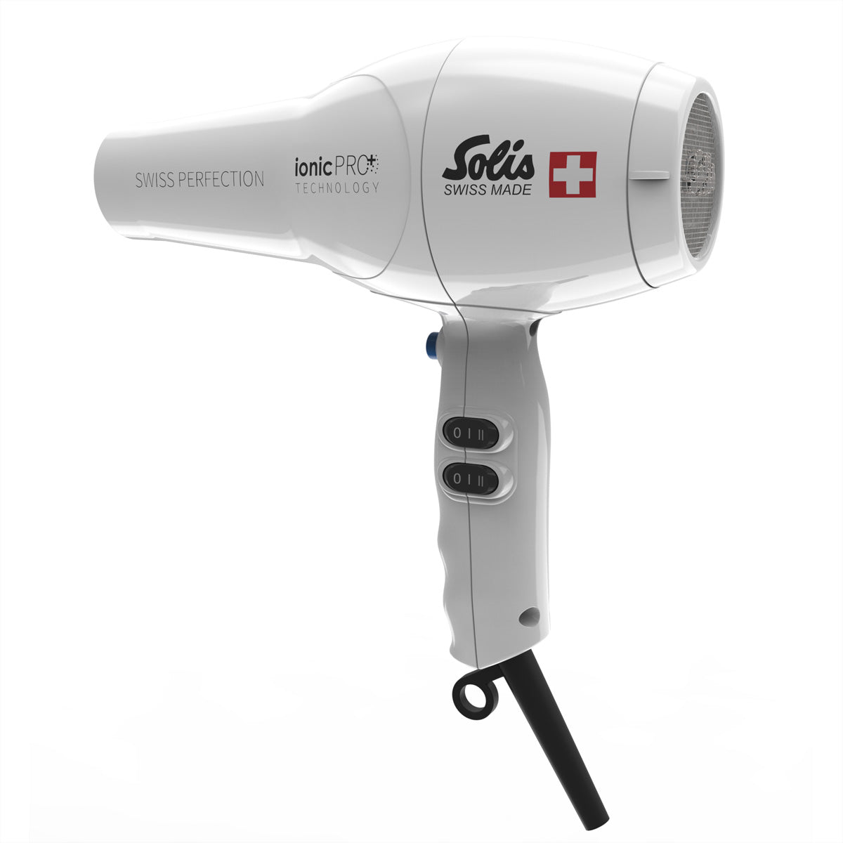 Solis Haartrockner Swiss Perfection 443 – 1800 W, mit Wandhalterung – weiss