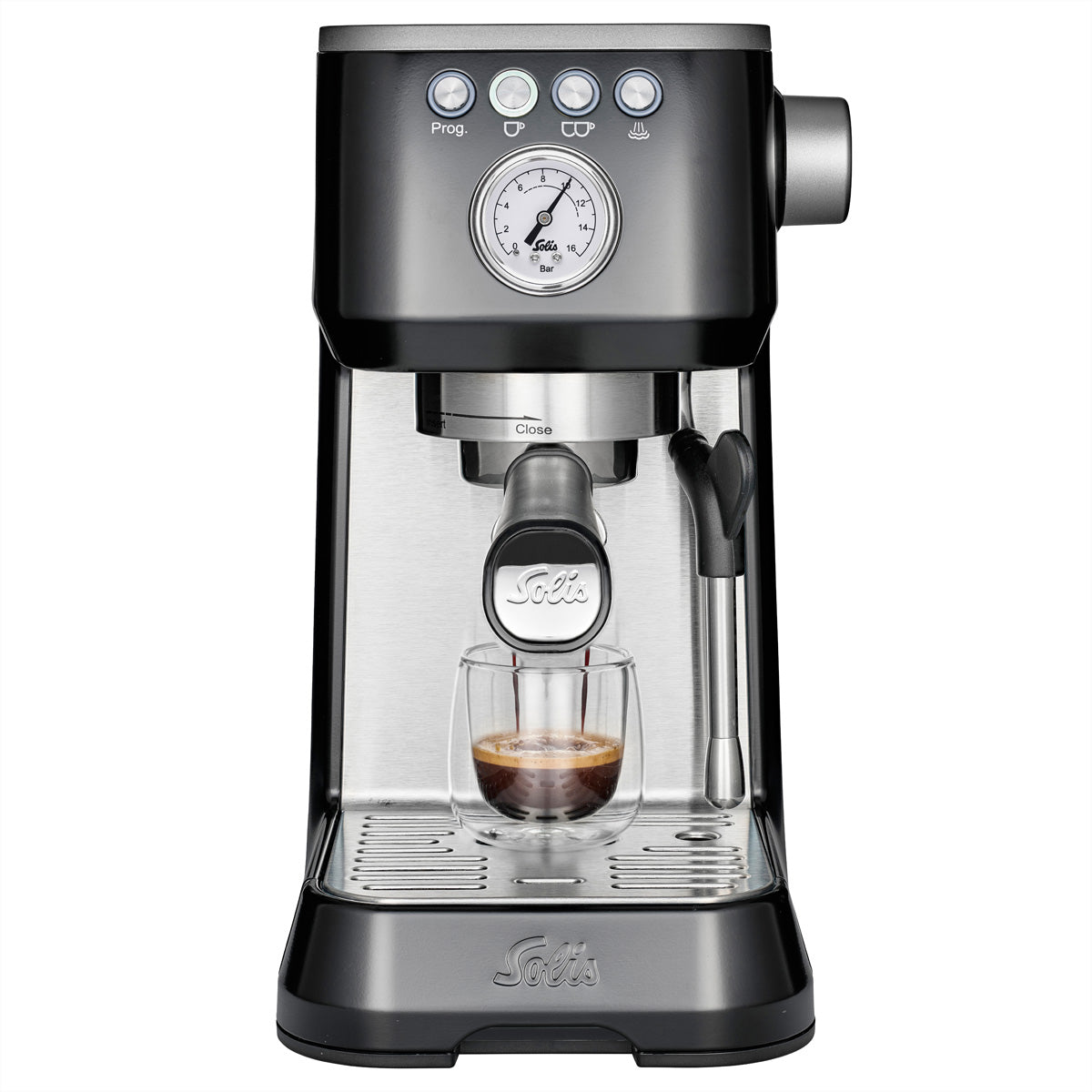Solis Barista Perfetta+ Typ 1170 Espressomaschine (Siebträger) – 15 bar, 1,7 l, Dampfdüse, 19 × 37 × 32 cm