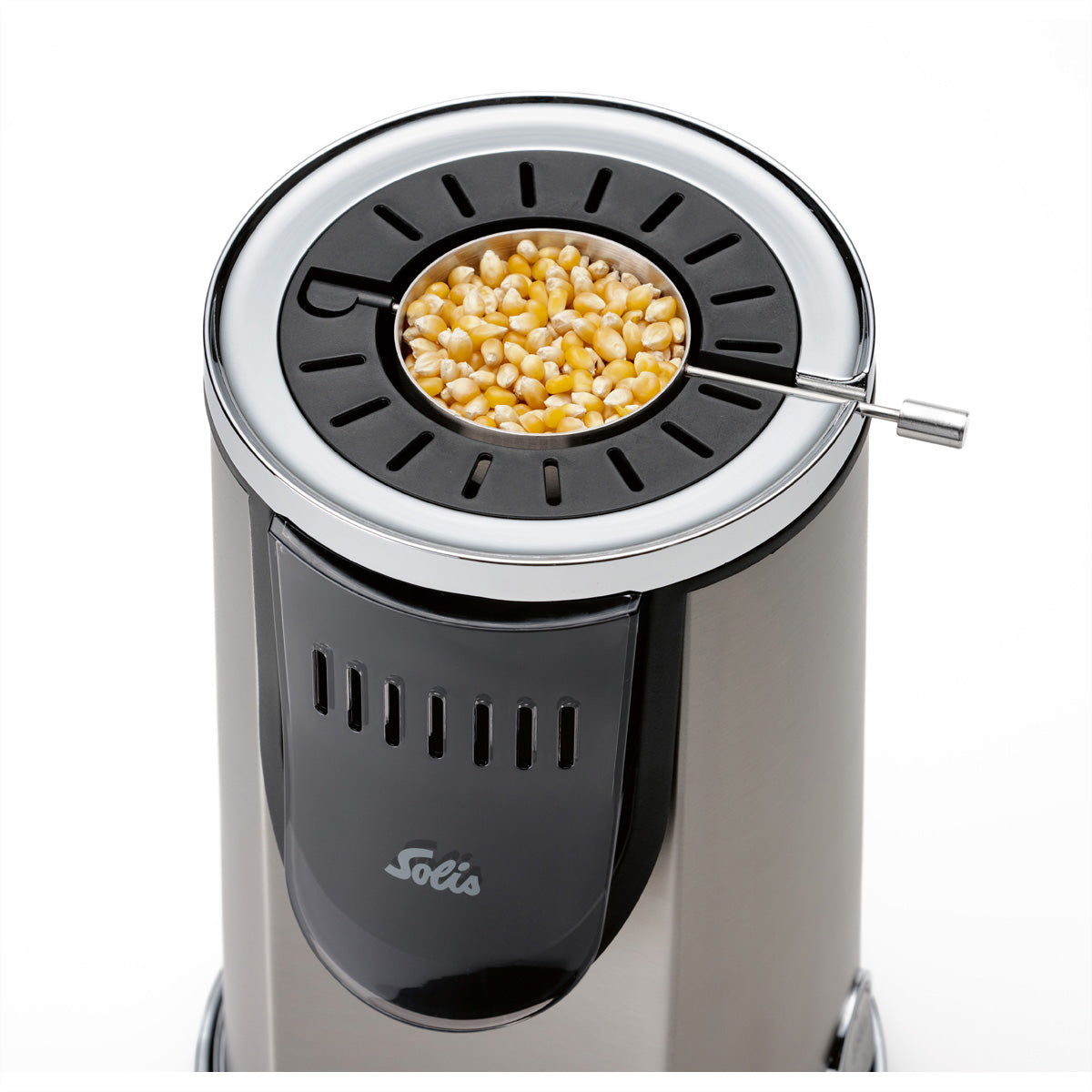 Solis Popcornmaschine Pop & Fun Typ 8504 – 80 g, 1 200 W – Edelstahl