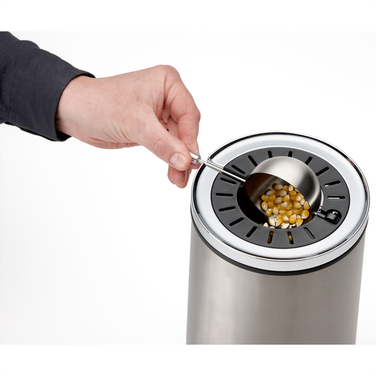Solis Popcornmaschine Pop & Fun Typ 8504 – 80 g, 1 200 W – Edelstahl