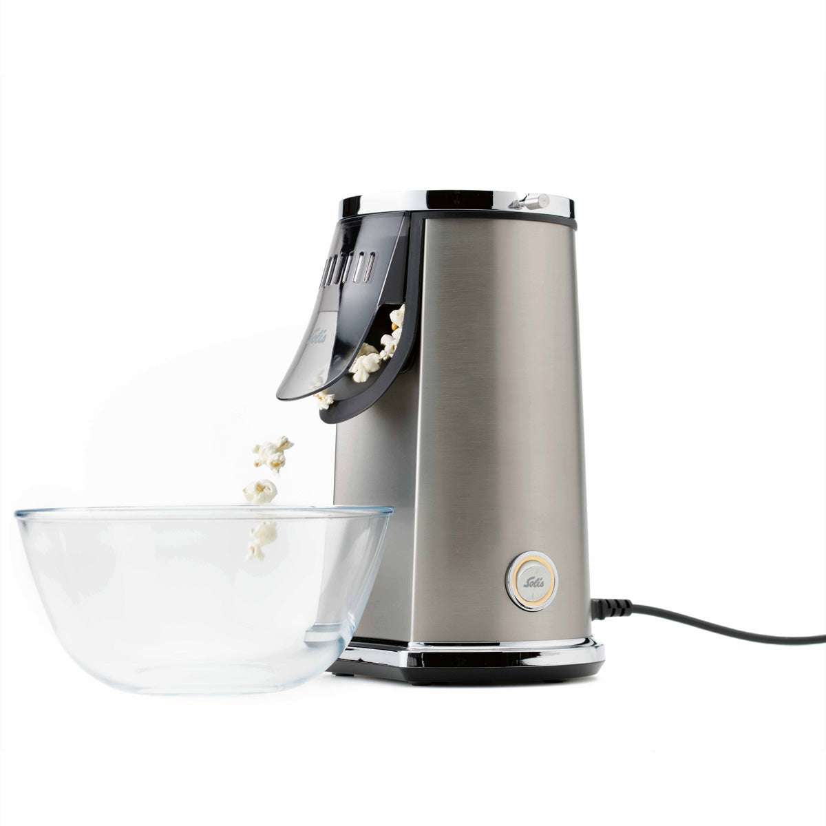 Solis Popcornmaschine Pop & Fun Typ 8504 – 80 g, 1 200 W – Edelstahl