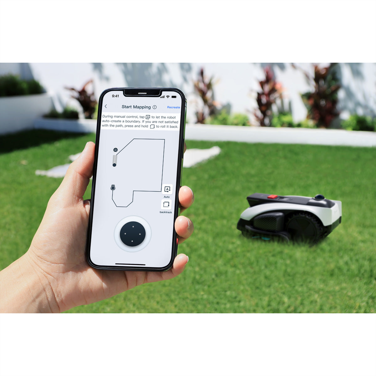 Ecovacs GOAT O1200 LiDAR Pro Rasenmähroboter – 21 V – bis 1200 m² – Schnittbreite 220 mm – inkl. Ladestation