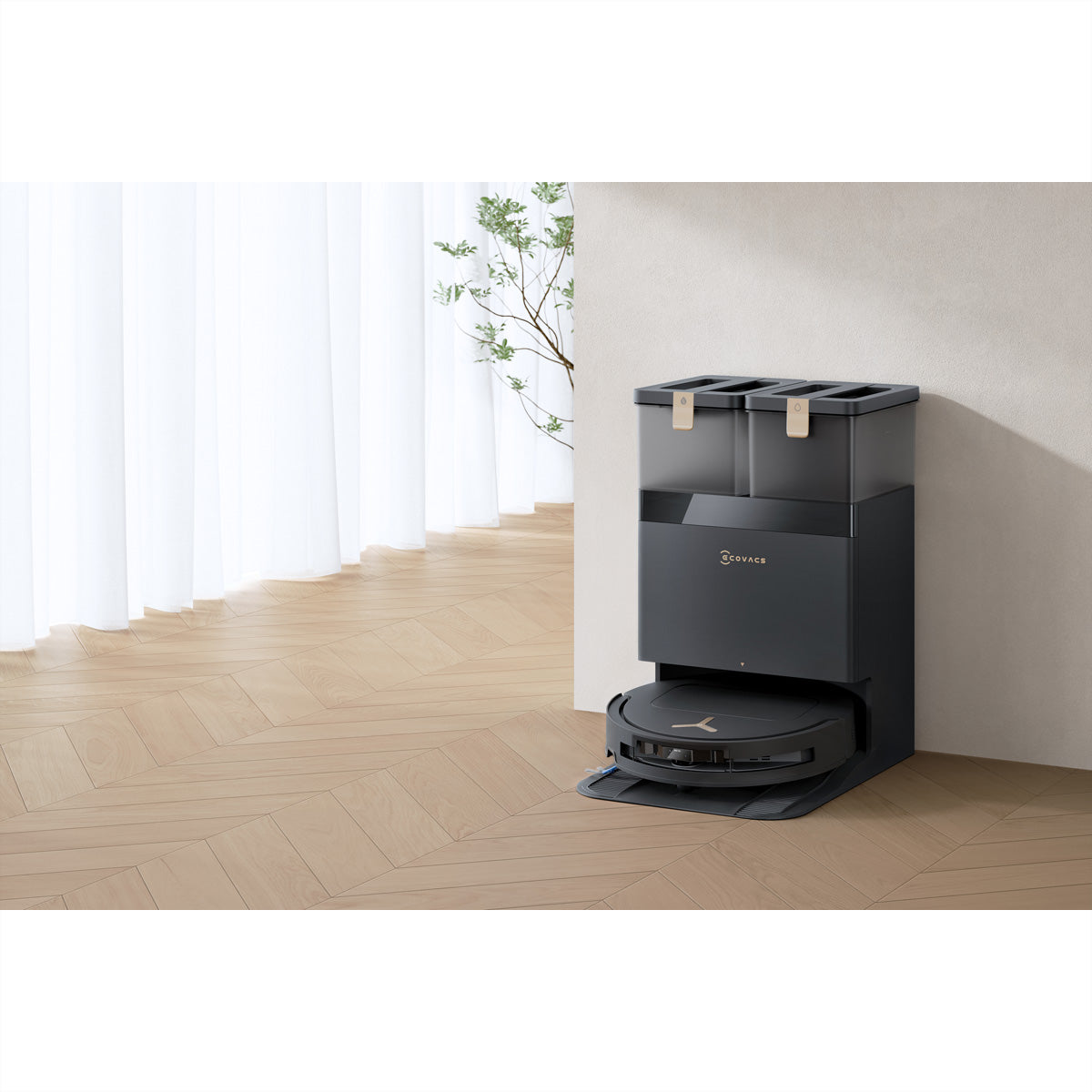 Ecovacs Saugroboter DEEBOT T50 OMNI Gen3, mit Absaugstation, mit Wischfunktion – 25000 Pa, 170 min