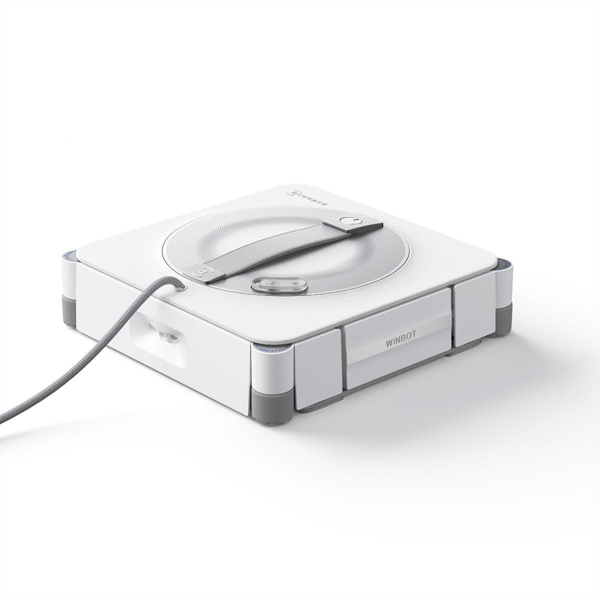 Ecovacs Fensterreiniger WINBOT W2S OMNI – 0,12 l – mit Station, Weiss – 27,2 × 27,2 × 7,6 cm