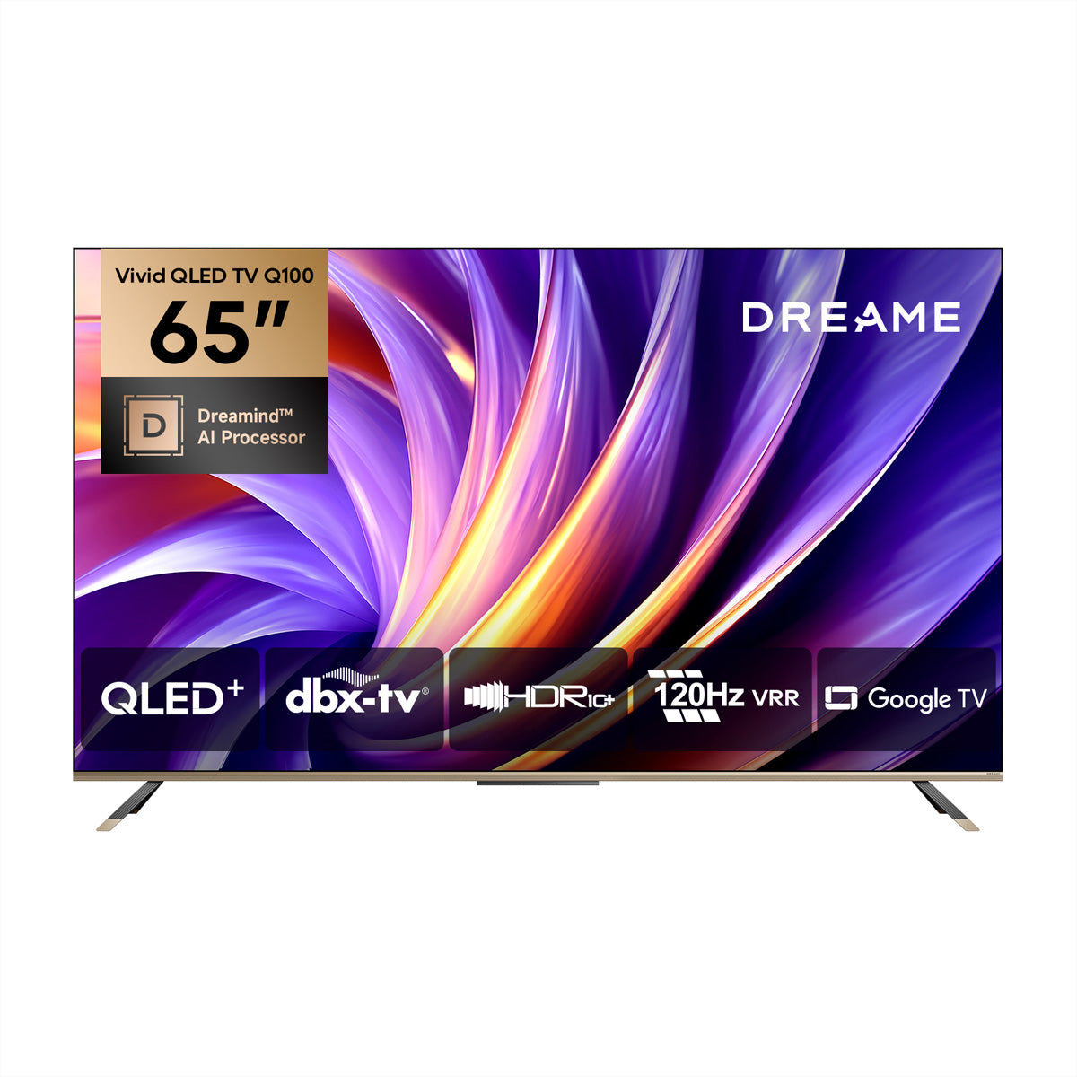 Dreame 65Q100 – 65" TV – 4K UHD – QLED – Google TV – 120 Hz – Dolby Vision