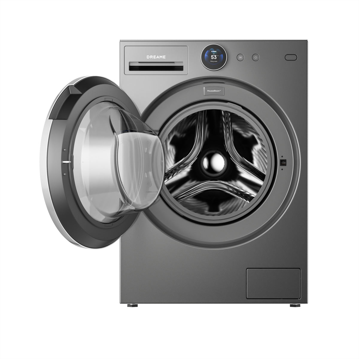 Dreame Waschmaschine DWF11L90TA – 11 kg, 1400 U/min, Energieeffizienzklasse A, grau/schwarz