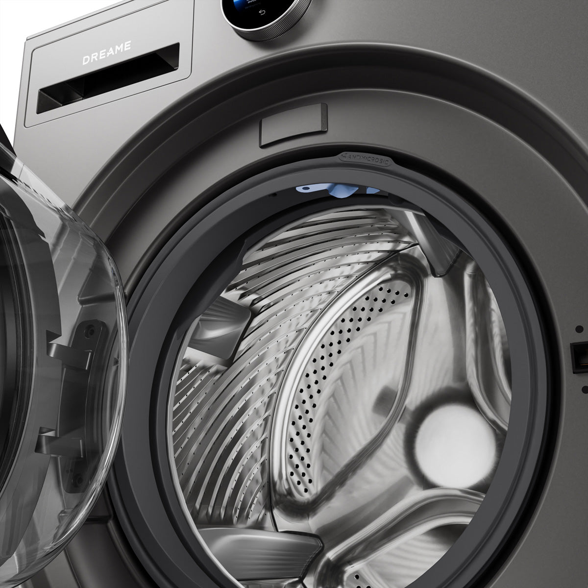 Dreame Waschmaschine DWF11L90TA – 11 kg, 1400 U/min, Energieeffizienzklasse A, grau/schwarz