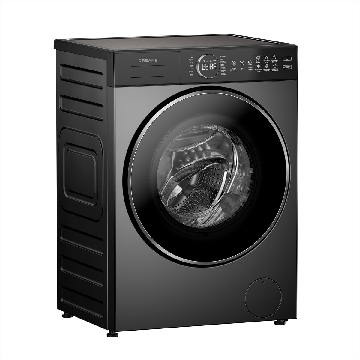 Dreame Waschmaschine DWF09M70DAEU – 8 kg, 1400 U/min, Energieklasse A – schwarz
