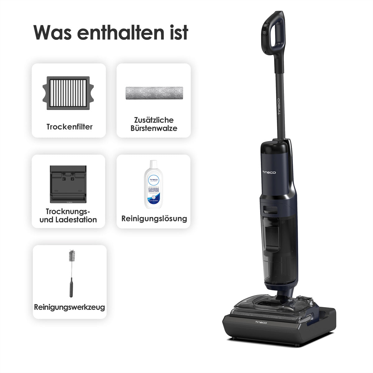 Tineco Hartbodenreiniger FLOOR ONE S7 Stretch, mit Wischfunktion – 230 W, 1,0/0,72 l
