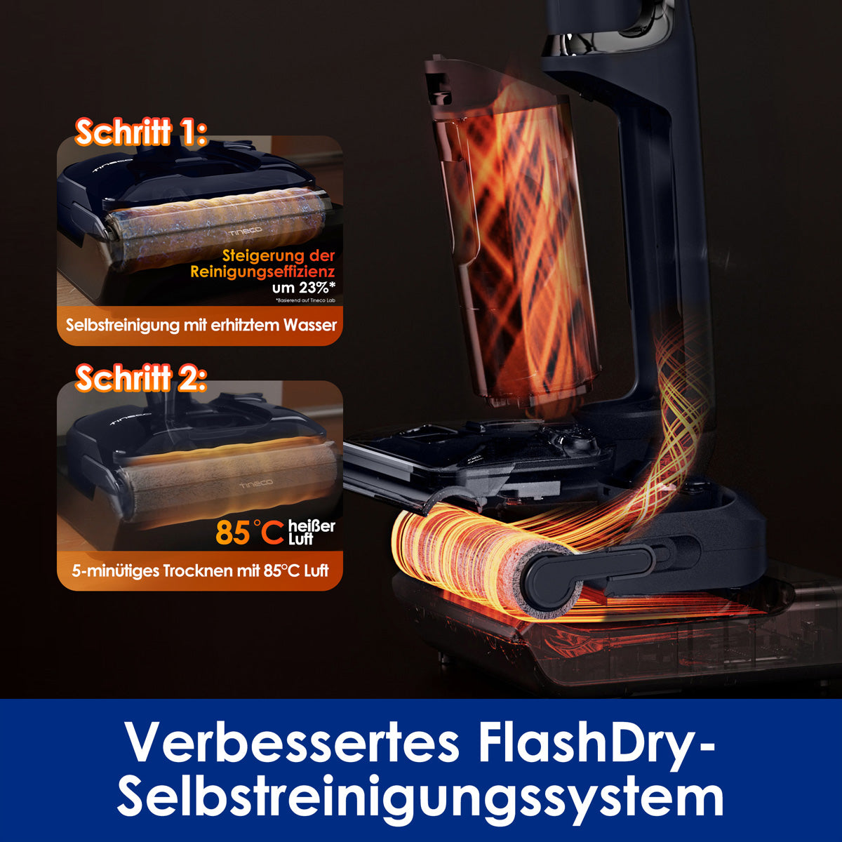 Tineco Hartbodenreiniger FLOOR ONE S7 Stretch, mit Wischfunktion – 230 W, 1,0/0,72 l
