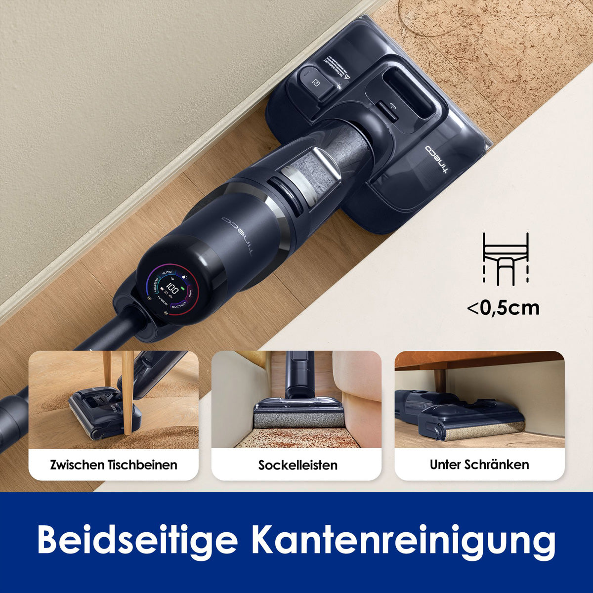 Tineco Hartbodenreiniger FLOOR ONE S7 Stretch, mit Wischfunktion – 230 W, 1,0/0,72 l