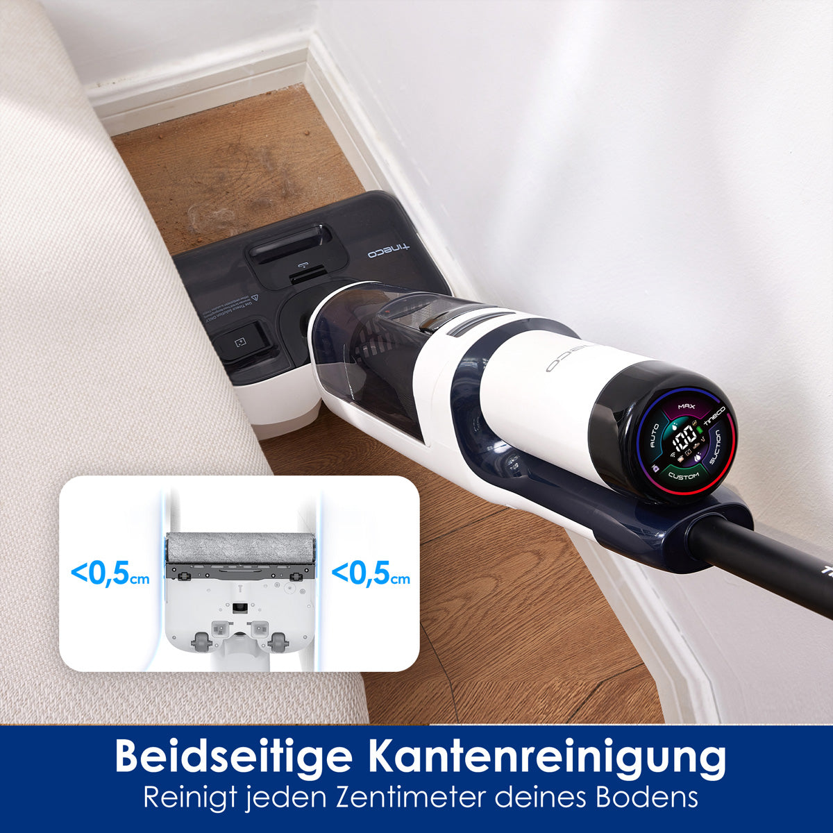 Tineco Nass-/Trockensauger FLOOR ONE S5 Stretch Extreme, mit Wischfunktion – 0,80/0,72 l, 220 W, 40 min
