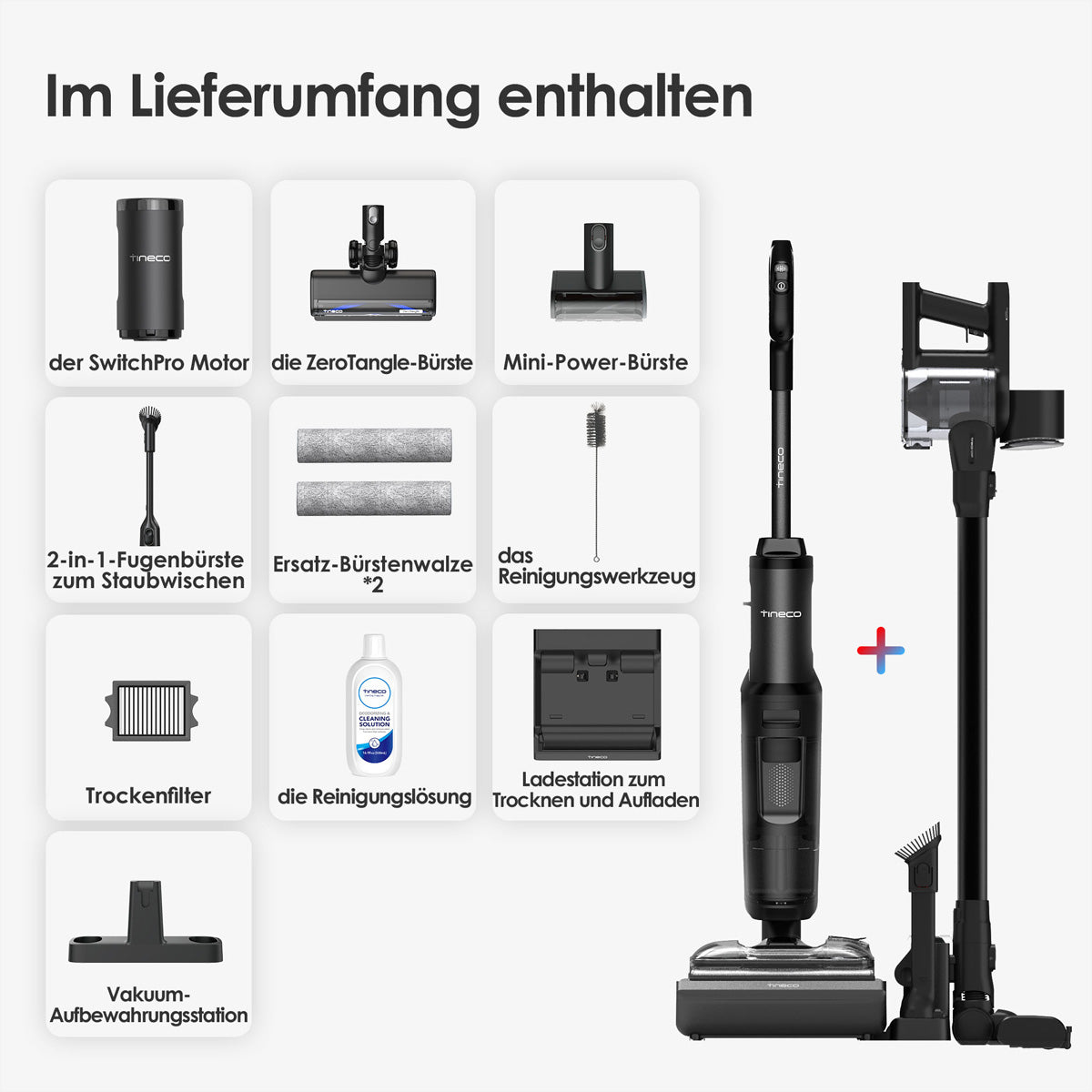 Tineco Nass-/Trockensauger FLOOR ONE SWITCH S7 STRETCH PREMIUM – 250 W, 70 min, 22000 Pa