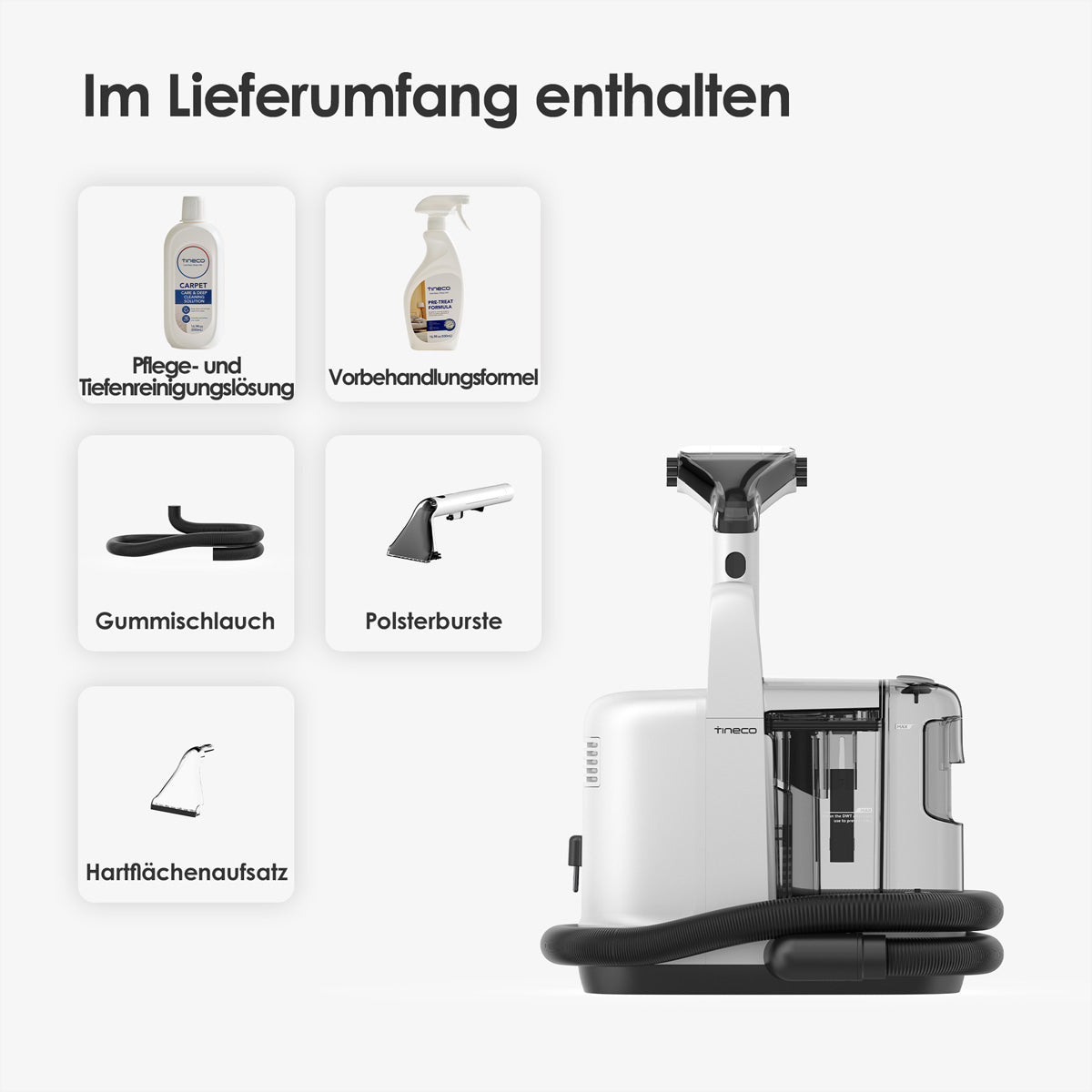 Tineco iCarpet Spot Teppichreiniger – 300 W, 0,80/0,60 l