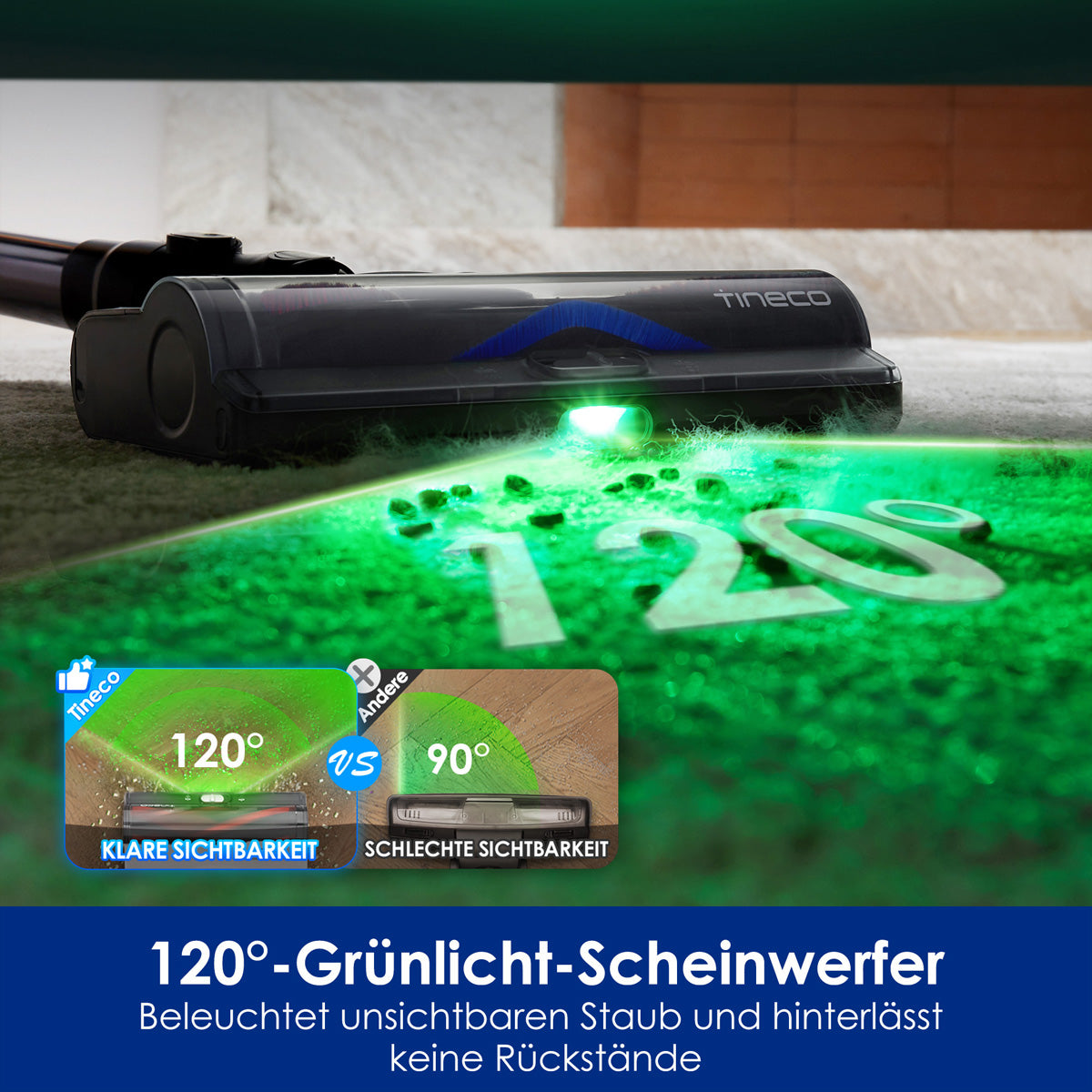 Tineco Akkustaubsauger S50 Pro – 95 min, 200 AW