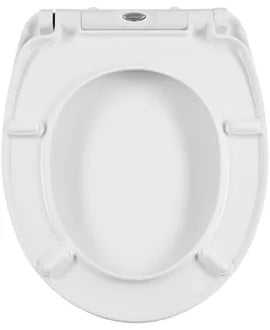 Diaqua Monkey – WC-Sitz – Duroplast, Schwarz/Weiss, mit Absenkautomatik, 46,5 × 36,5 cm