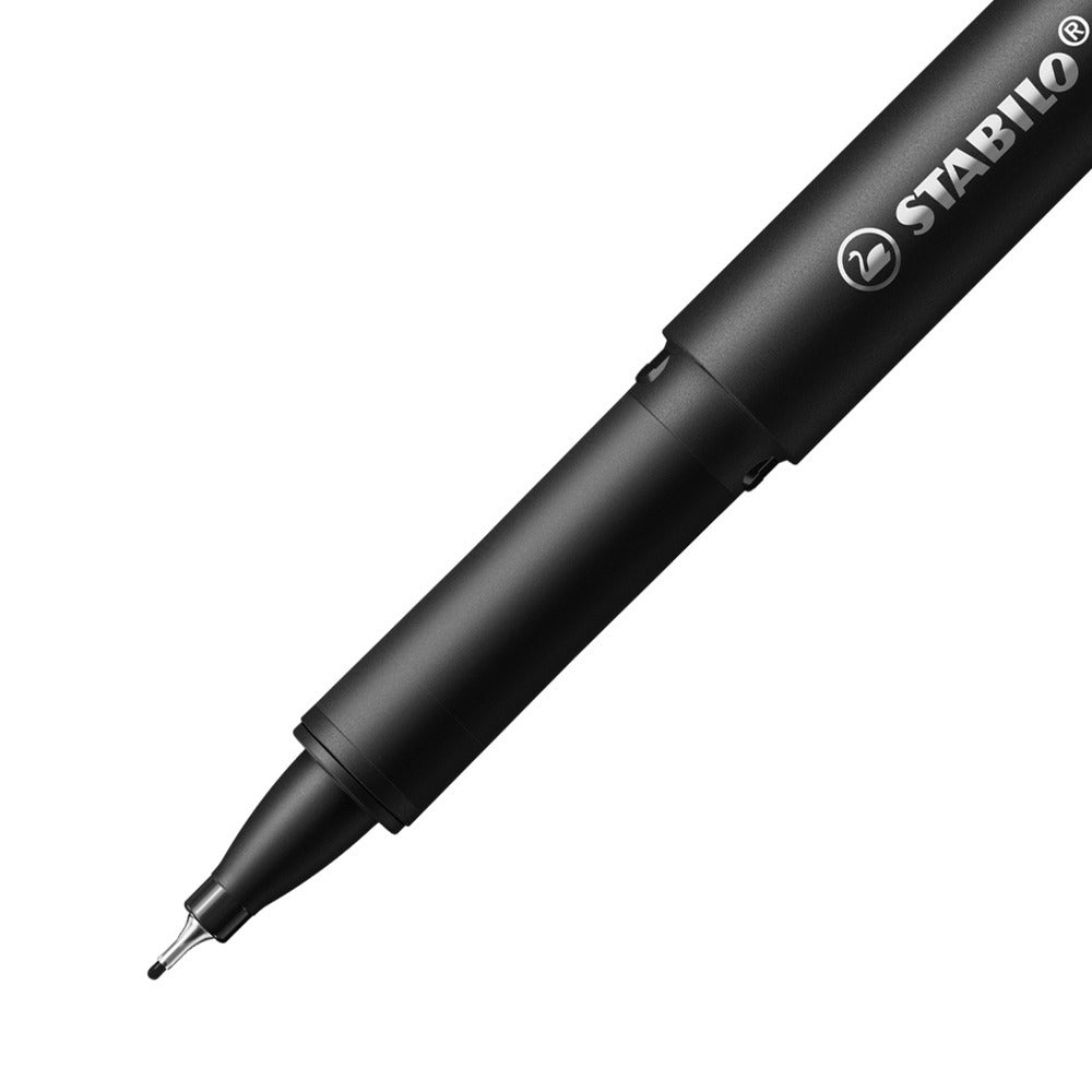 STABILO driver Fineliner Etui – 4er Etui, 0,4 mm, 4 Farben