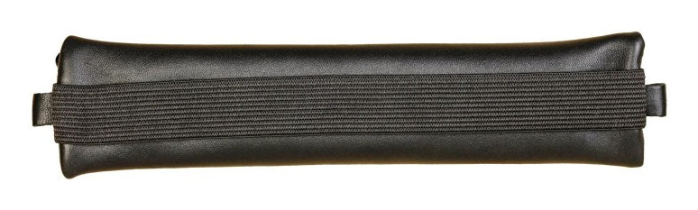 Clairefontaine Schlamperetui, leer, schwarz, Leder, 20 × 4,5 cm