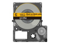 Epson Matte Klebeband – 18 mm, Schwarz auf Gelb