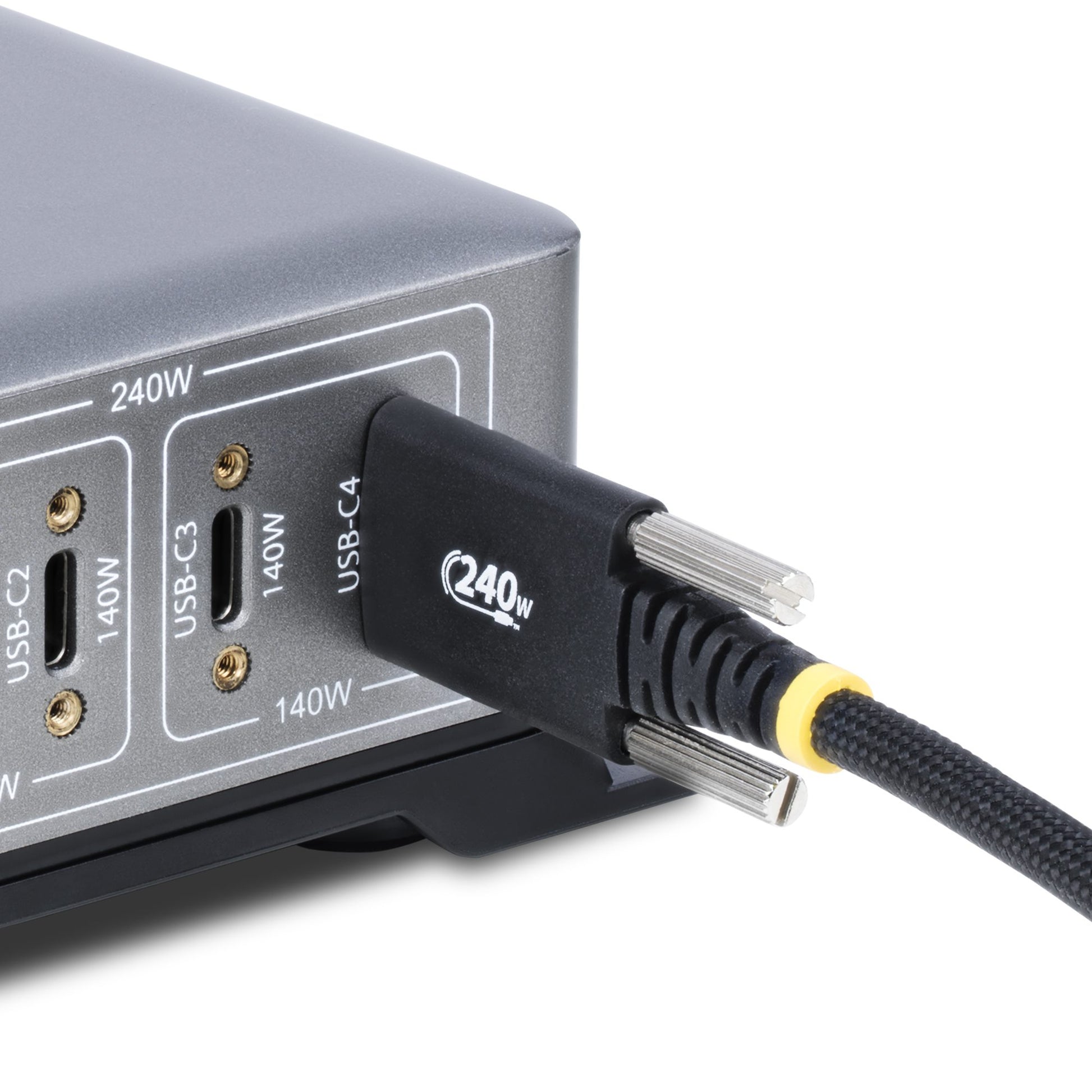 StarTech.com USB-C auf USB-C Kabel – USB 2.0 (480 Mbit/s) – 3 m – PD 240 W – Geflochten – Schwarz