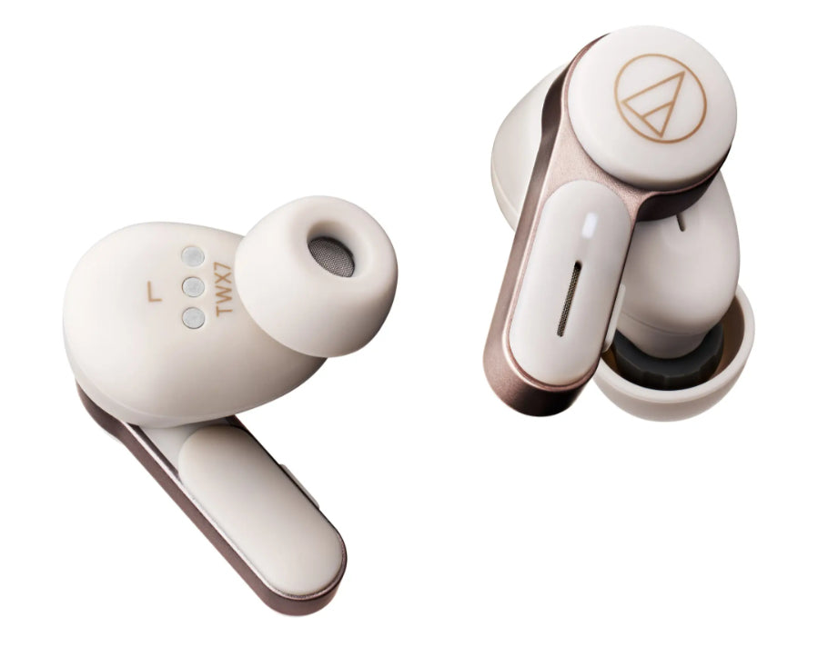 Audio-Technica ATH-TWX7 TWS In-Ear – ANC, Qi-Ladecase, Weiss, BT 5.1