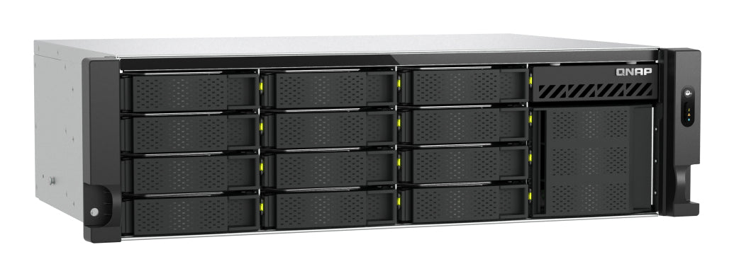 QNAP TS-h1655XeU-RP-8G-12H05 NAS – 12×24 TB, Intel Atom C5125