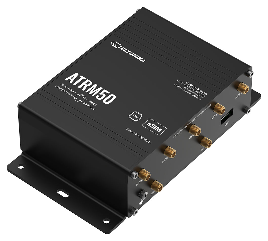 Teltonika ATRM50 – LTE/5G-Router, 5G, Wi-Fi 5, Dual-Band (2,4/5 GHz), bis 867 Mbit/s, Dual-SIM, Cat 19