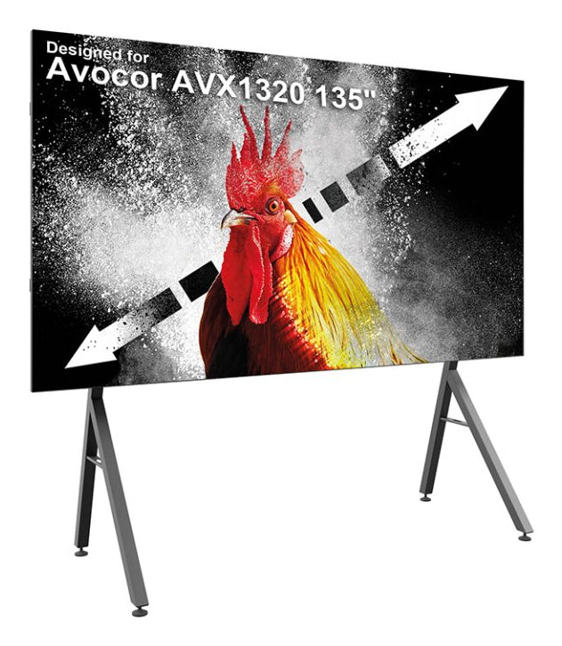 Hagor HP LED AVX1320 – Monitorhalterung, 1 Monitor, Standfuss, bis 135", schwarz