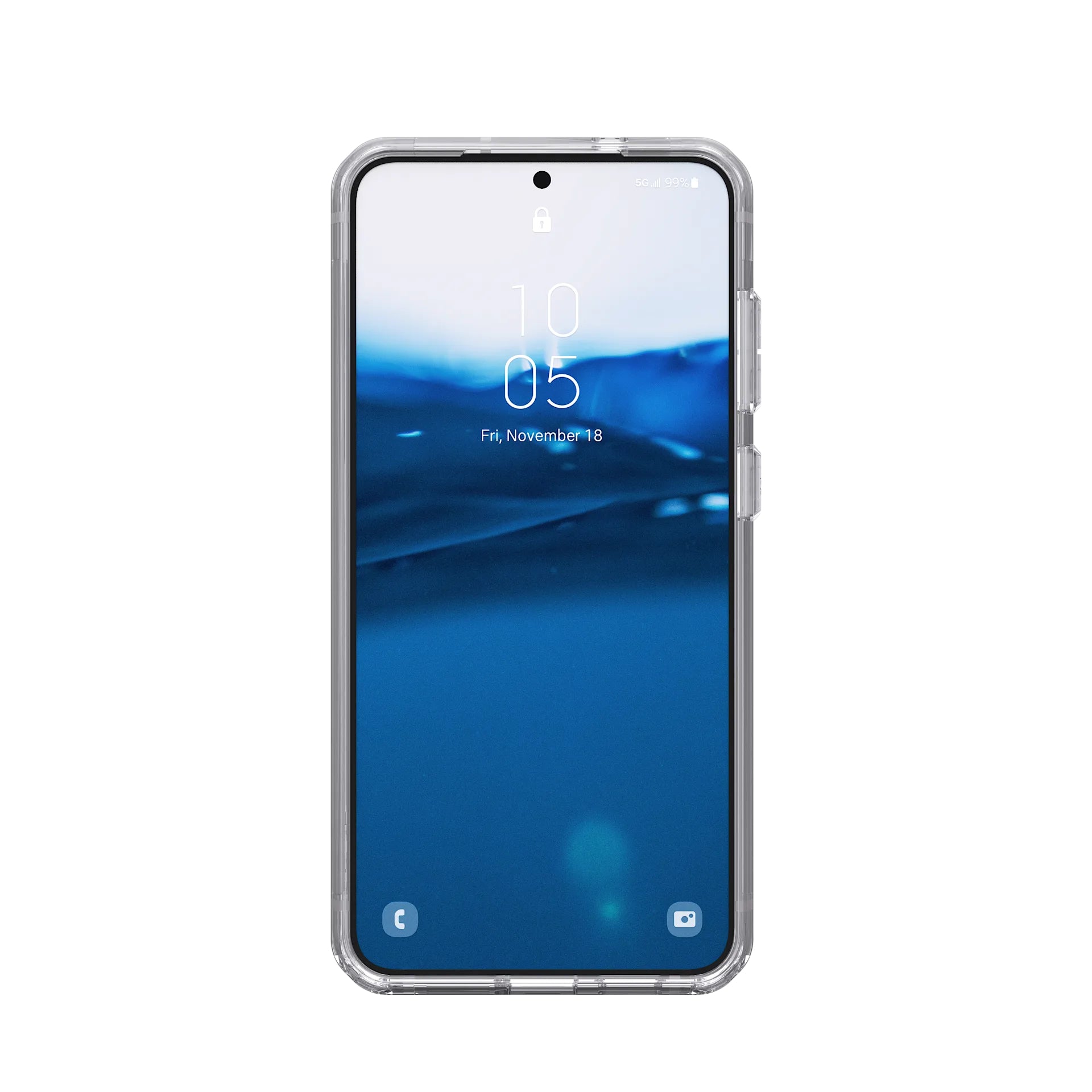 Urban Armor Gear UAG Plyo Pro – Rückcover – für Samsung Galaxy S25 Plus, TPU, Silber/Transparent, bis 4,8 m Sturzsicher