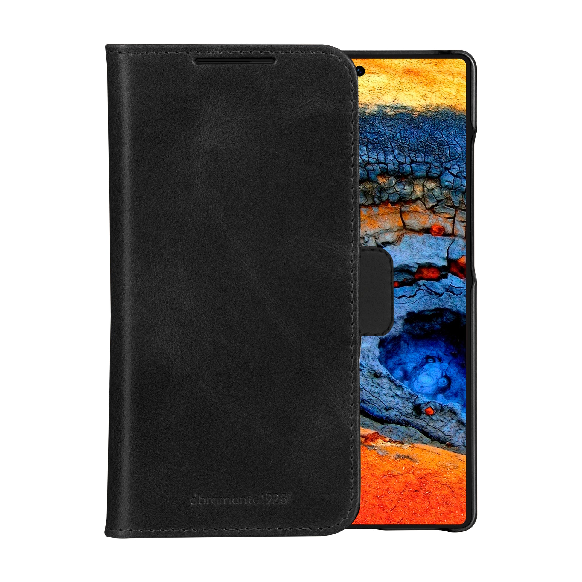 dbramante1928 Lynge Folio – für Samsung Galaxy S25 Ultra, Leder, Schwarz, mit Kartenfach