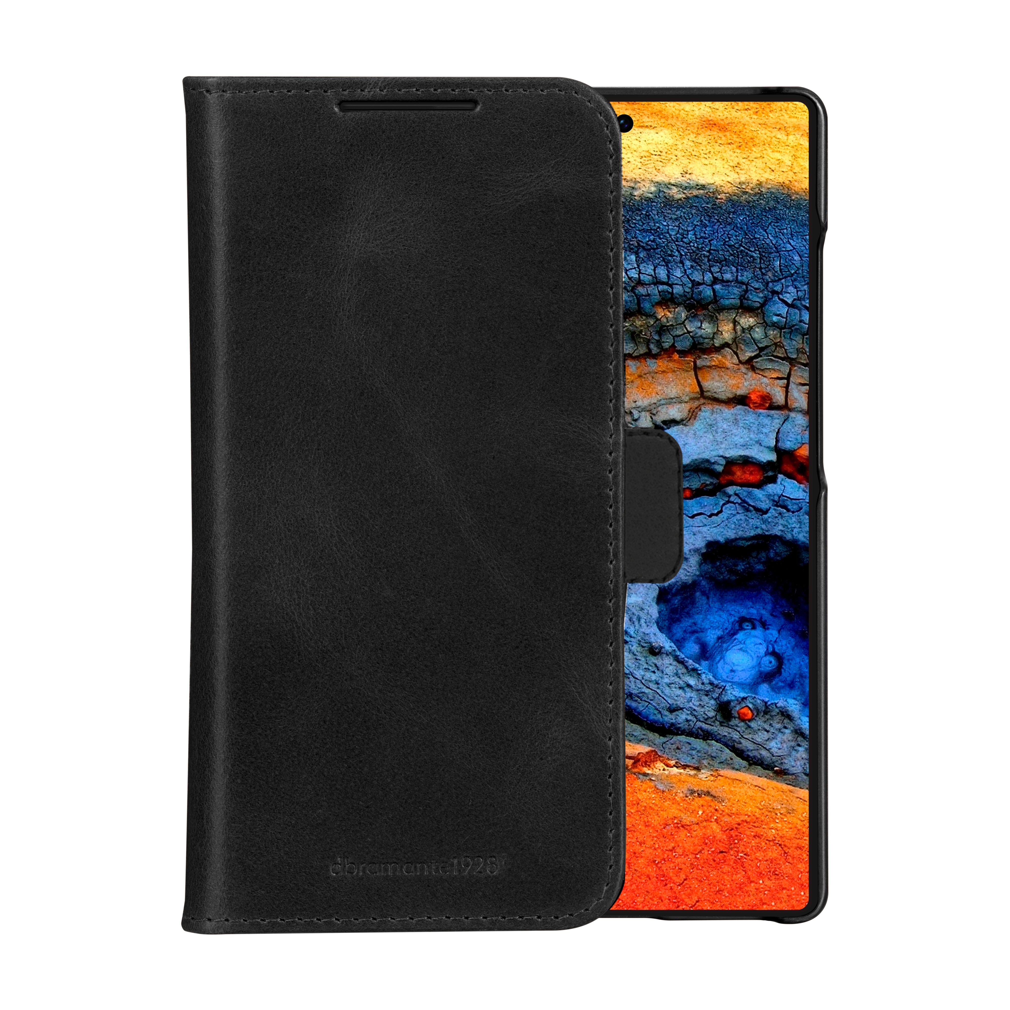 dbramante1928 Lynge Folio – für Samsung Galaxy S25 Ultra, Leder, Schwarz, mit Kartenfach