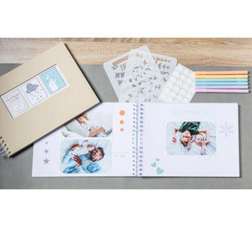Exacompta Fotoalbum – für 320 × 220 mm, hellblau, Papier