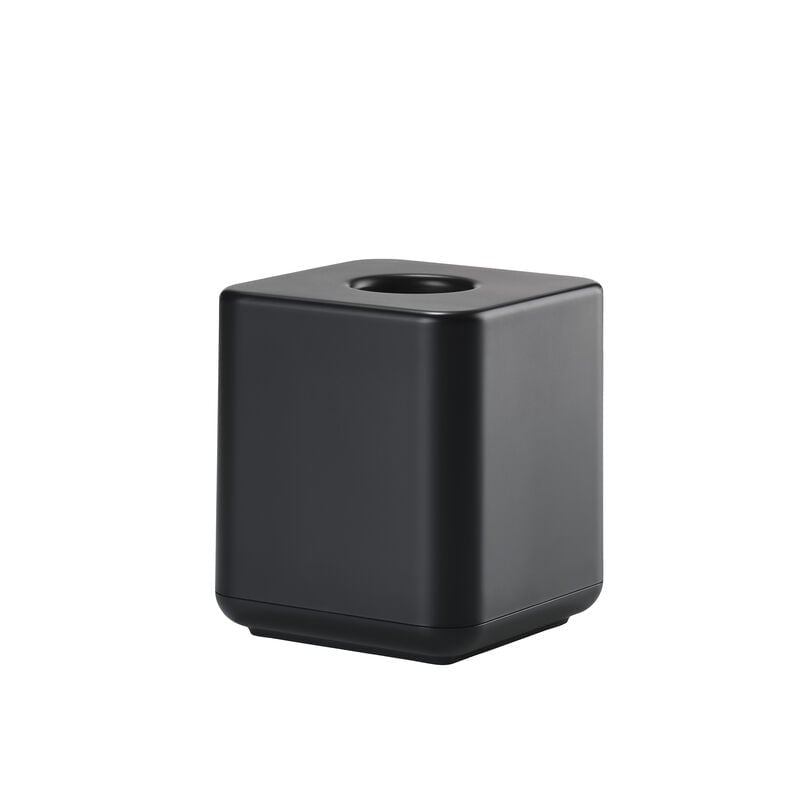 Zone Denmark Kosmetiktuchbox Ume – freistehend, Kunststoff (ABS), 13×13×15,1 cm, schwarz