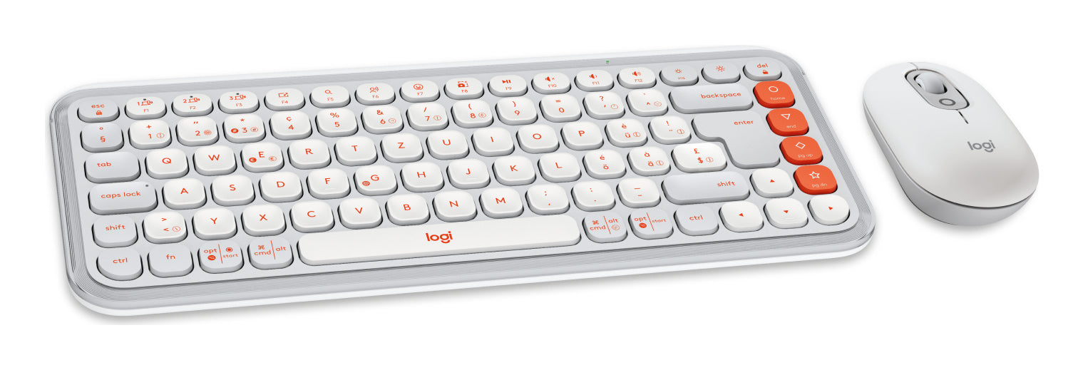 Logitech Pop Icon – Tastatur, kabellos (Bluetooth), CH-Layout (DE-CH) – für Windows, macOS & Android u. a.