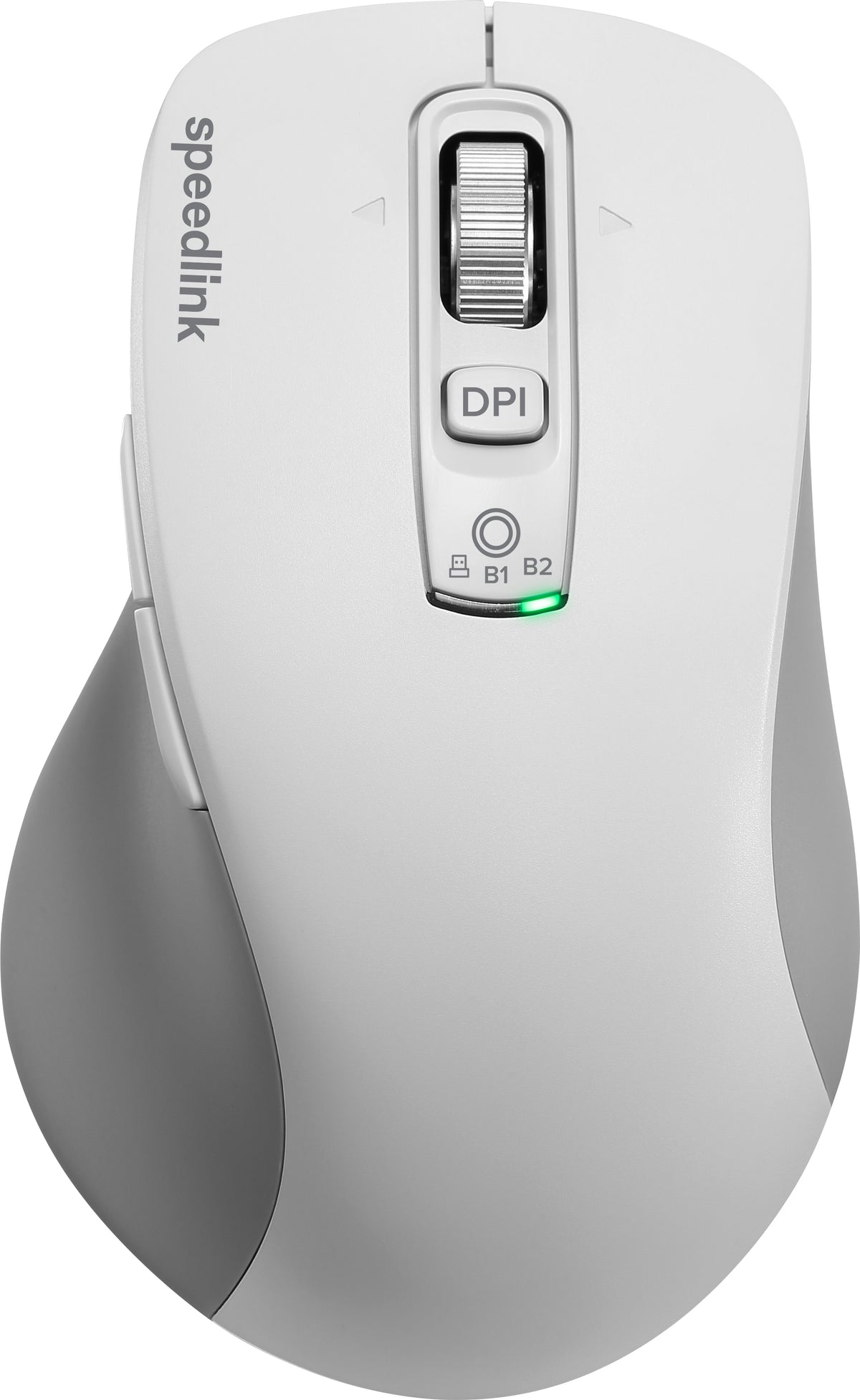 SPEEDLINK VELORA – Maus – Kabellos (Bluetooth/2,4 GHz), 4800 DPI, rechts, Weiss