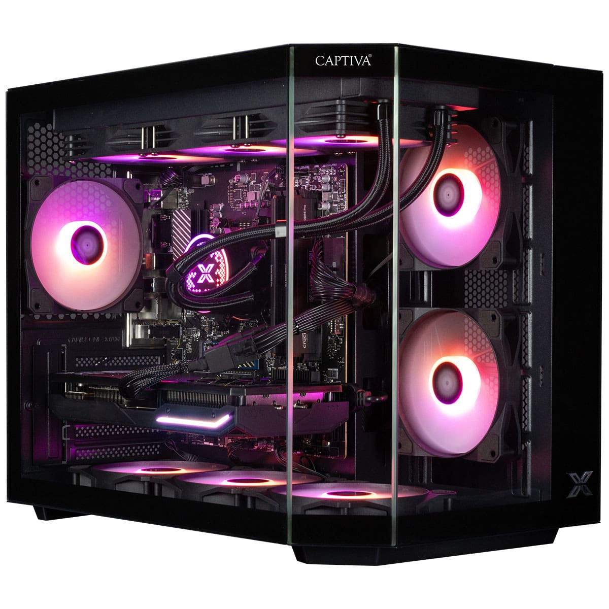 Captiva Tower – AMD Ryzen 7 5700X, 32 GB RAM, 1 TB SSD, NVIDIA GeForce RTX 5070 12 GB, Windows 11 Home