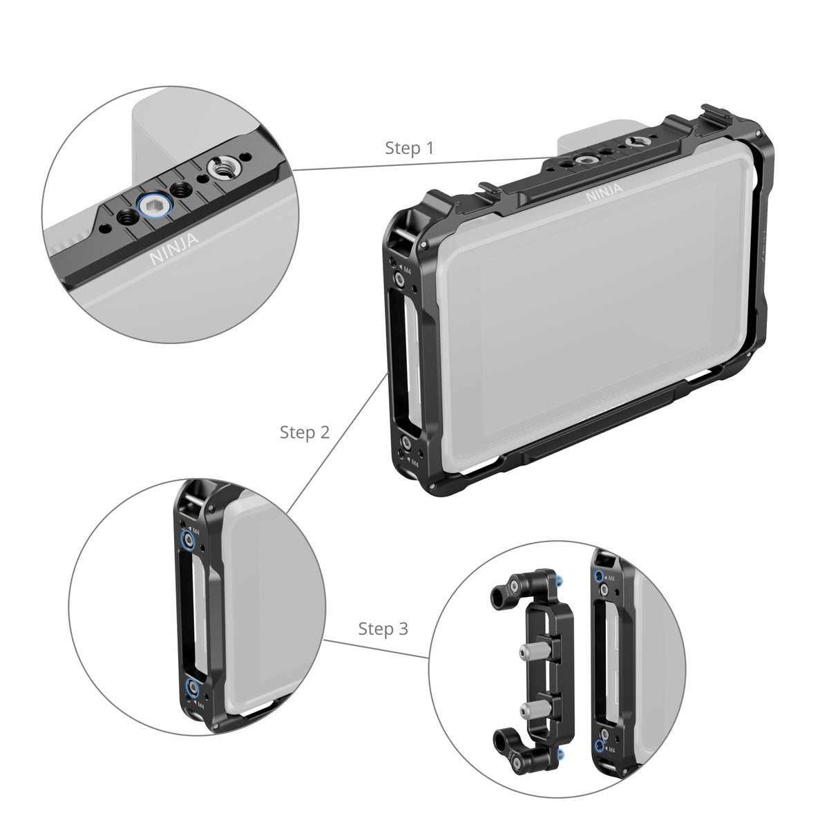 SmallRig 3788B Cage-Kit – für Atomos Ninja-Serie – Schwarz