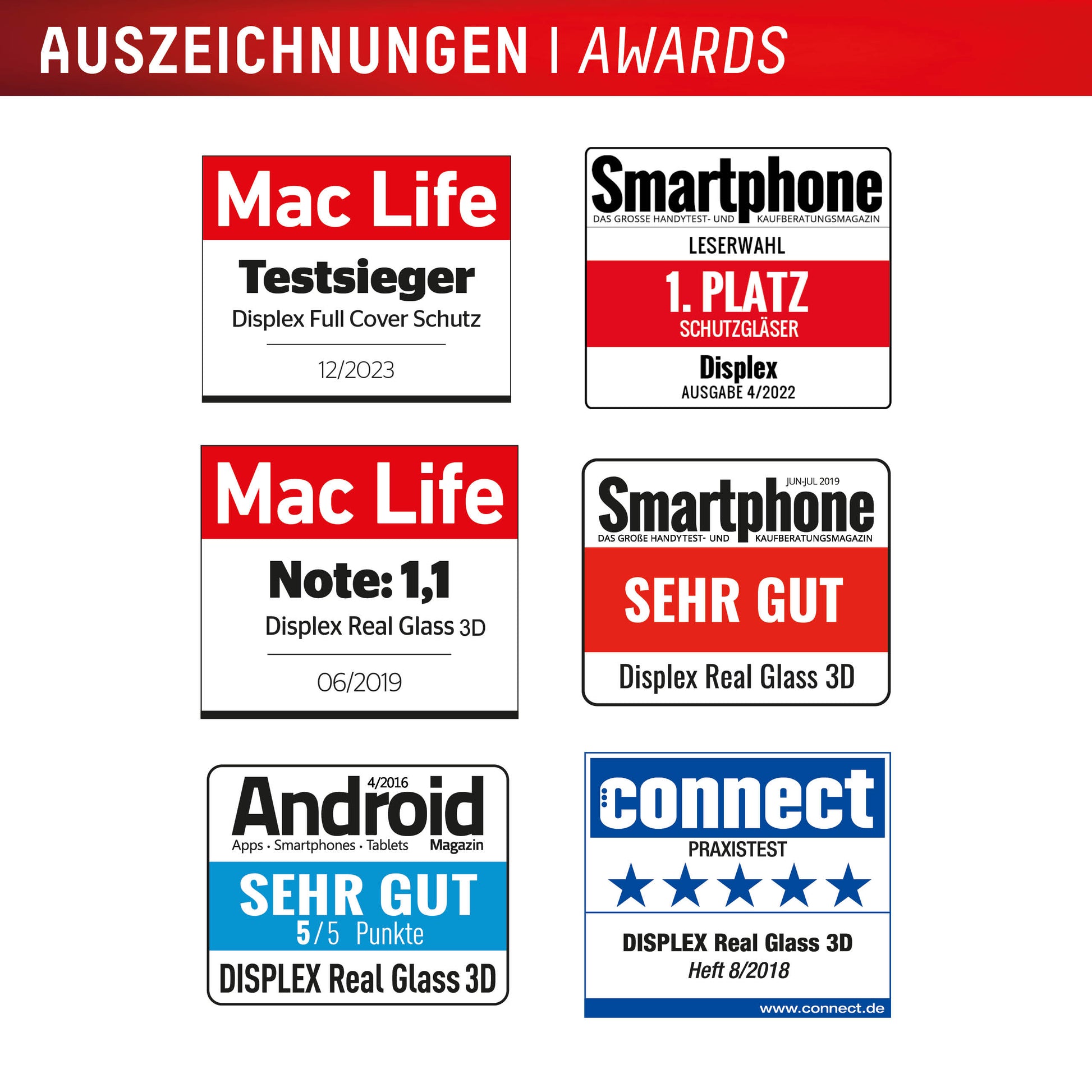 Displex Displayschutz (Panzerglas), Full Cover – für Galaxy S25 Edge – mit Applikator