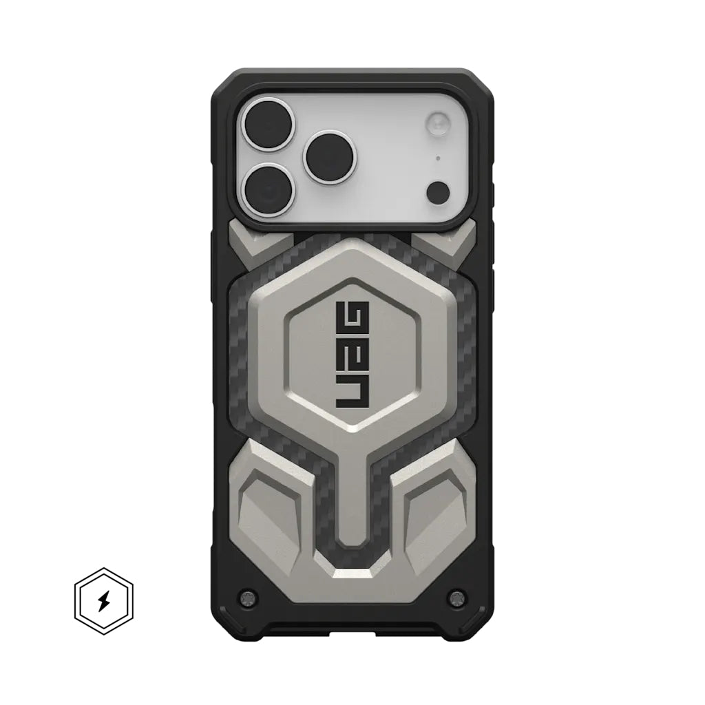 Urban Armor Gear UAG – Monarch Pro Backcover – für Apple iPhone 17 Pro Max – grau/schwarz – PC