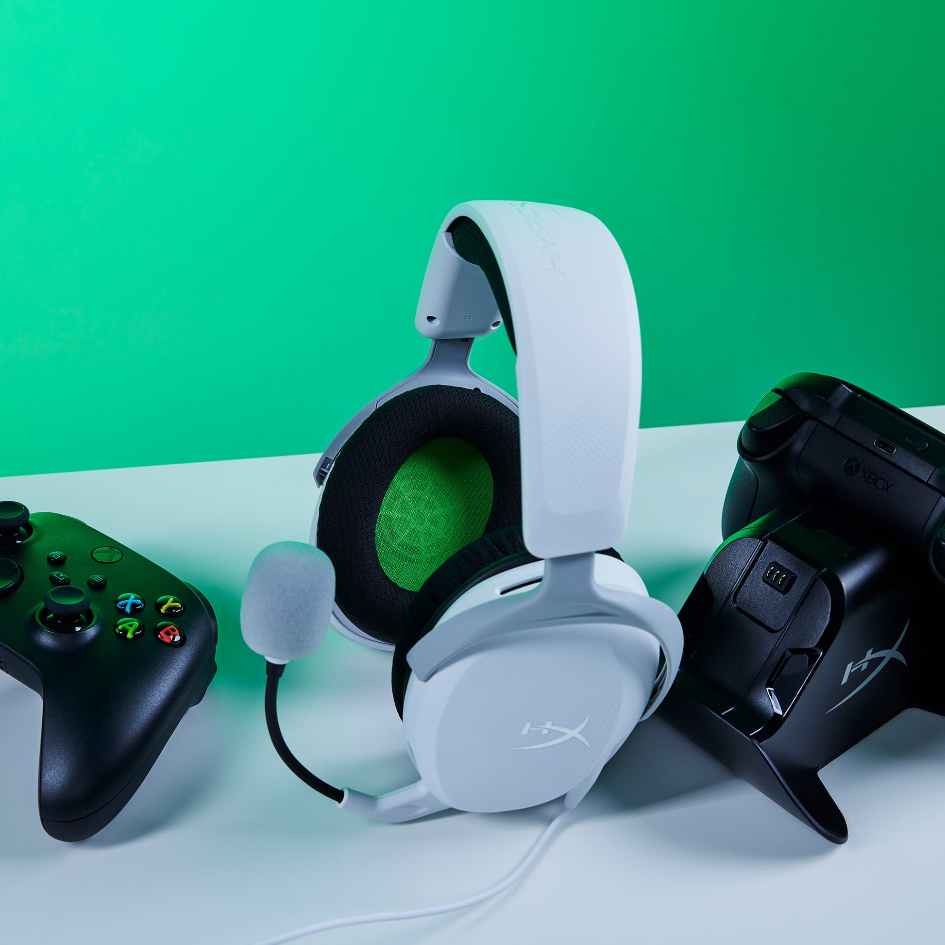 HyperX CloudX Stinger 2 Core Gaming-Headset – Over-Ear, Kabelgebunden, für Xbox Series X/S, Xbox One, Schwarz/Grün