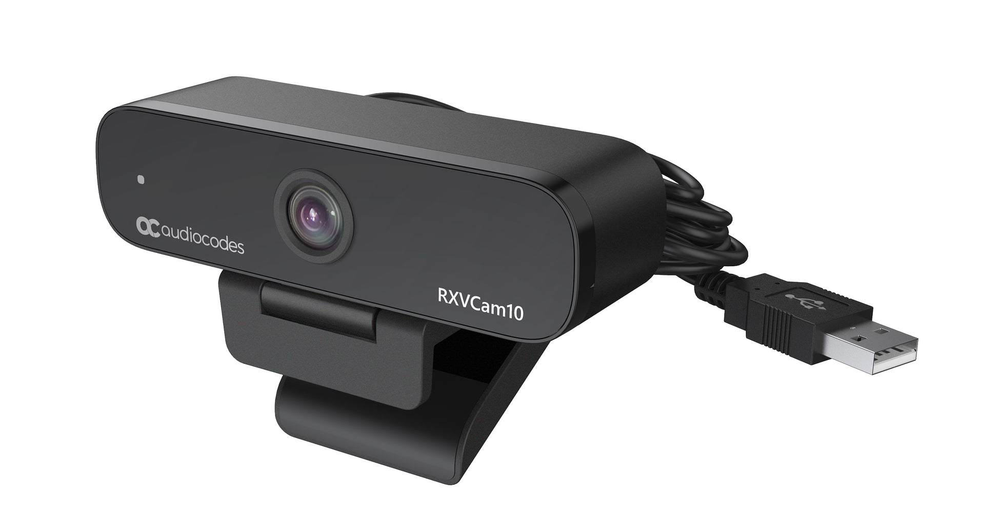 AudioCodes RXVCam10 Webcam – Full HD 1080p, 30 fps, USB 2.0, Sichtschutz – Schwarz