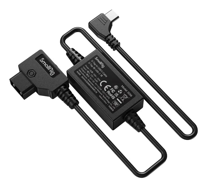 SmallRig 3266 D-Tap-zu-USB-C Stromkabel – 0,5 m – für D-Tap/USB-C-Geräte