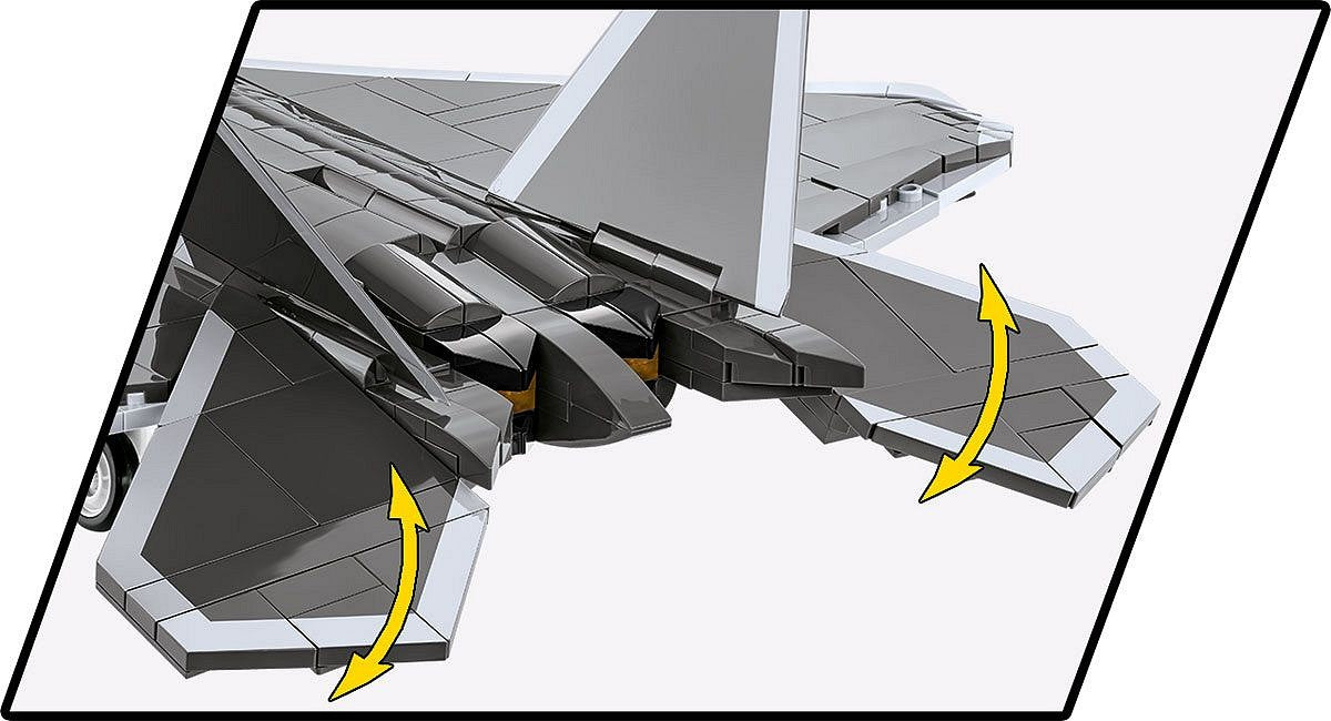 COBI Lockheed F-22 Raptor Bausteine – Militär – 695-teilig – 28 × 11,5 × 39,5 cm – ab 9 J. – Grau