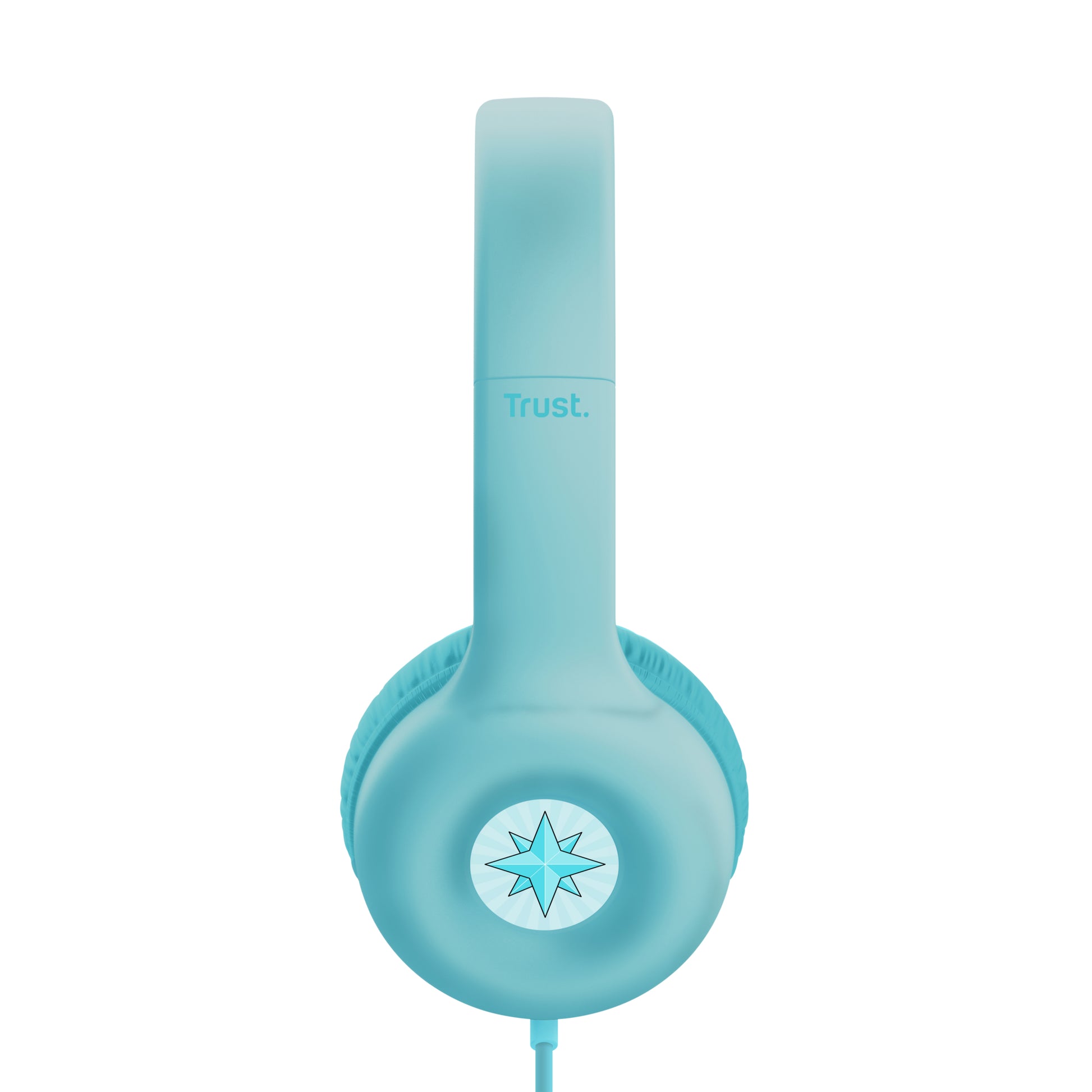 Trust Nouna Kinderkopfhörer – On-Ear, Stereo, Kabelgebunden, 3,5 mm Klinke, 90 dB Lautstärke-Limit, Blau