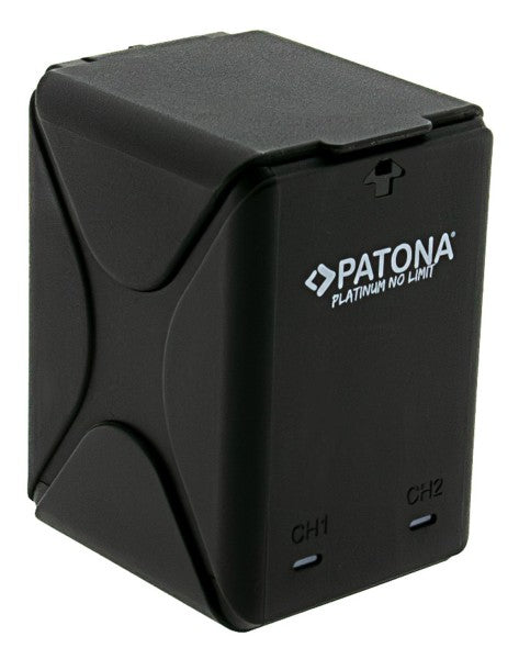 PATONA 4229 Akkulader – 2-fach – für SL5 – Schwarz
